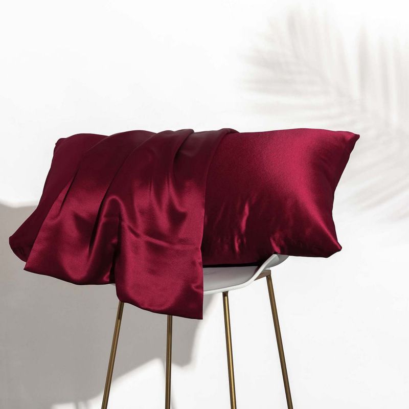 Summer Cooling Pillowcase Set (2-Pack) - Silky Smooth & Breathable For Dorm/Home (Solid Color, Single/Double Size)​_voghion.com