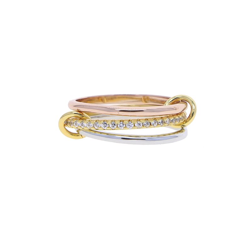 New Multi-Piece Set Stacked Zircon High-Quality Versatile Creative Women's Rings_voghion.com
