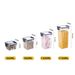 Boîtes hermétiques à double verrouillage pour aliments - Boîtes carrées en plastique sans BPA pour céréales, noix et produits secs (5 L et plus, empilables, ensemble multi-tailles)_voghion.com