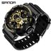 Men's And Women's Sporty Digital Analog Watch With LED Backlight, Waterproof, Alarm, Stopwatch, And Date Display For Outdoor Activities_voghion.com