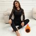 Completo intimo termico casual e confortevole da donna, autunno e inverno_voghion.com