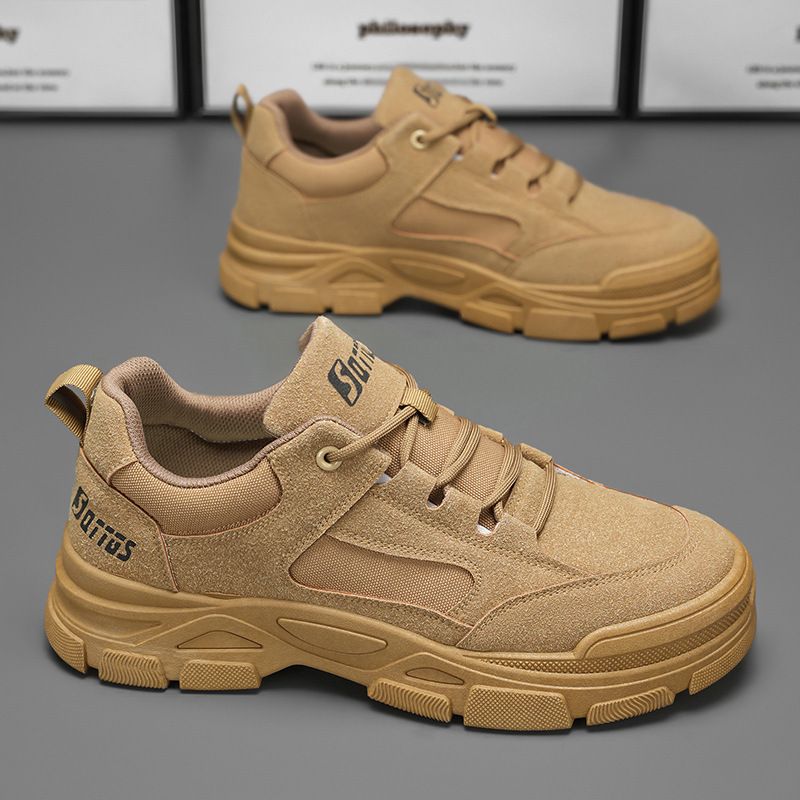 Safety Spring New Breathable Worksite Anti-Slip Wear-Resistant Work Shoes Men's Sports Casual Sneakers_voghion.com