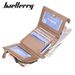 Wallet men's short baellerry vertical multi-card slot tri-fold small wallet thin buckle coin purse_voghion.com