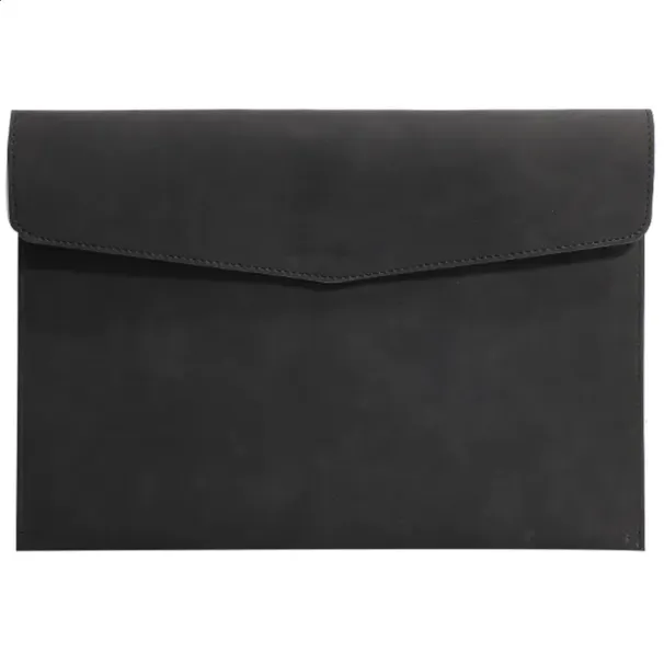 Designer A4 Leather Folder Package Business Document Organizer Simple Briefcase Data Contract Bill File Bag School_voghion.com