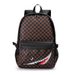 Backpack Men's Fashion Plaid Travel Backpack Trendy Versatile Leather Boys' Schoolbag Computer Bag_voghion.com