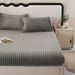 Magic Fleece Fitted Sheet - Full Wrap Anti-Slip Mattress Protector Thick Dustproof Bed Cover For Simmons & All Mattresses (Single Piece Ultra-Soft)_voghion.com