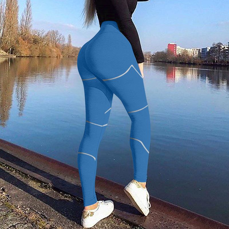 Frauen Kleidung Yoga Butt Lift Produkt Streifen Druck Yoga Sport Fitness Hosen Frauen_voghion.com