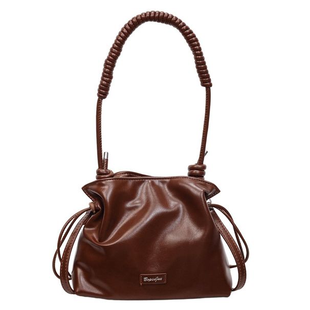 High-end Small Bucket For Women 2025 New Versatile Pleated Shoulder Simple Solid Color Crossbody Bag_voghion.com