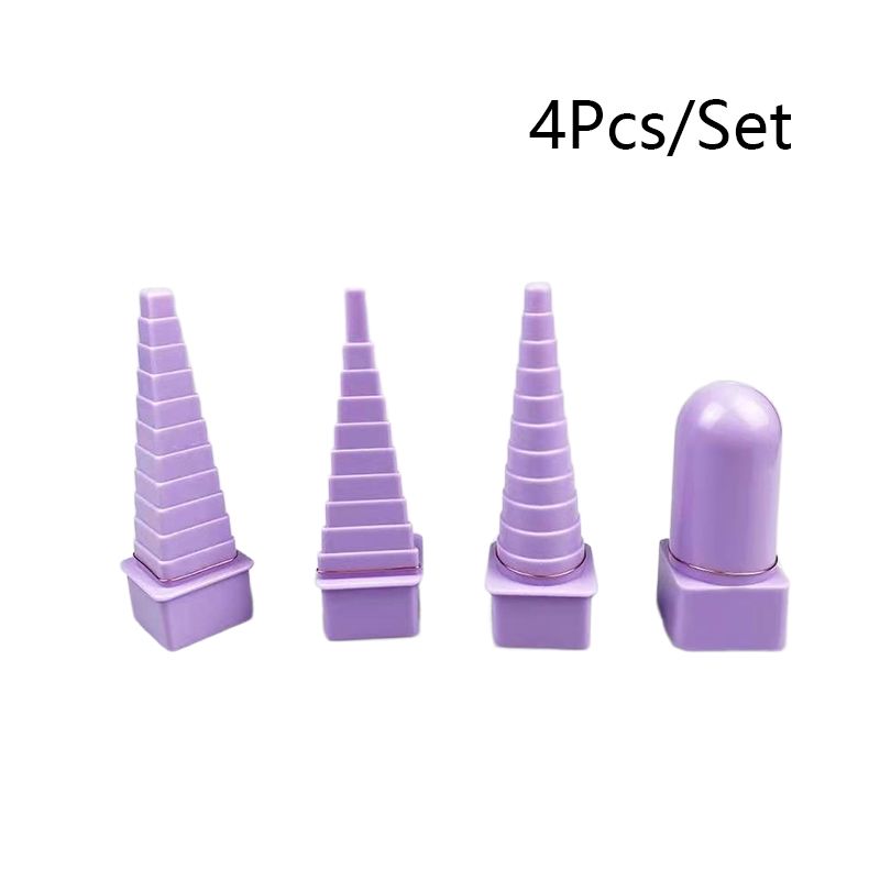 4pcs/1set Paper Winder Diffuser Paper Winding Tool Paper Winding Tower Purple Round Winding Disc_voghion.com
