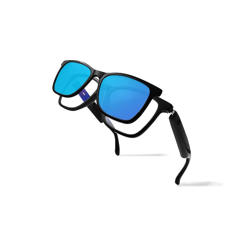 Smart Glasses Bluetooth Glasses Blue Light Lenses Magnetic Sunglasses Anti Ultraviolet One Mirror Multi Purpose Listening To Music And Making Calls_voghion.com