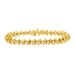 10KT Yellow Gold Plated .925 Sterling Silver 1 cttw Prong-Set Diamond Link Bracelet (J-K, I1-I2) - 7.5"_voghion.com