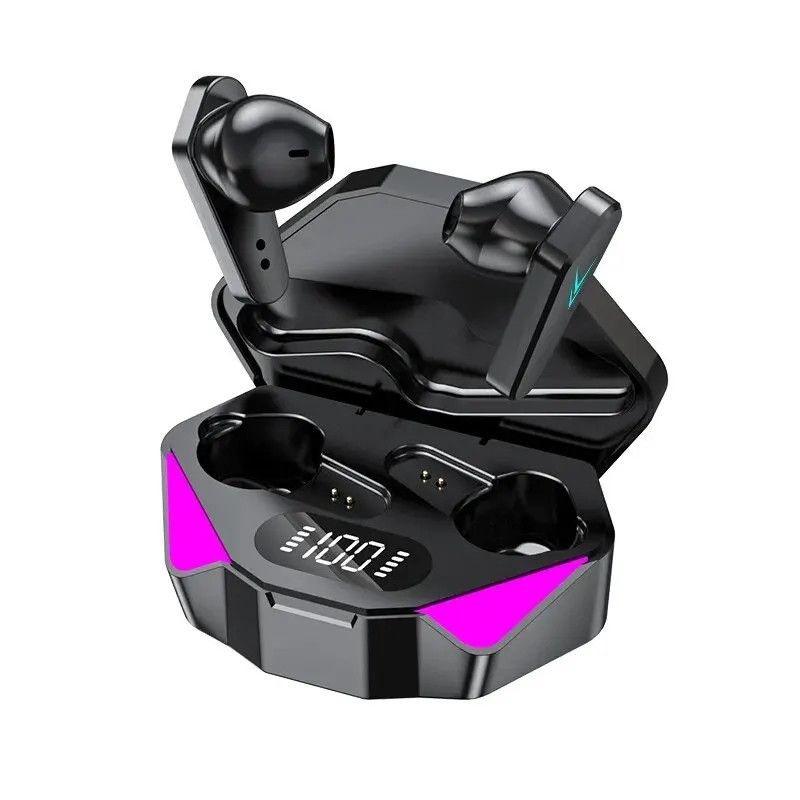 1PC draadloze Bluetooth-oortelefoon met microfoon, basgeluid, 9D stereomuziek, HiFi-oortelefoons geschikt voor gamers en alle mobiele telefoons_voghion.com