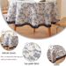 Hot Sale Cotton And Linen Blue Rose Printing Round Fabric Small Round Table INS Wind_voghion.com