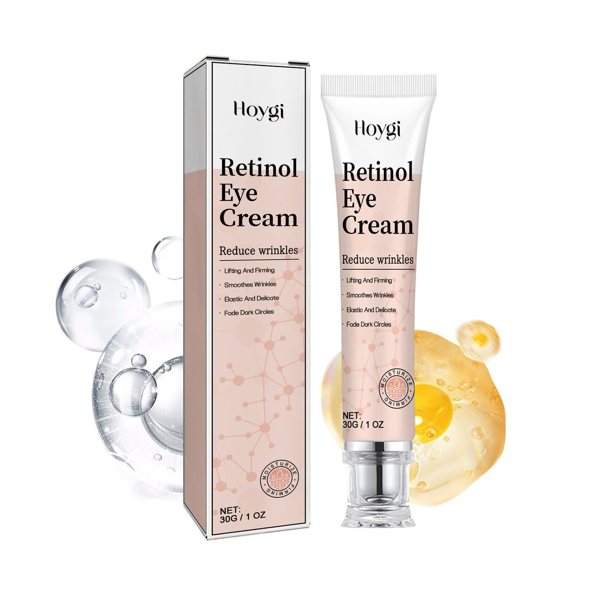 Hoygi Retinol Augencreme hellt feine Linien, Krähenfüße, schwarze Ringe unter befeuchtet und hebt die Haut um die_voghion.com