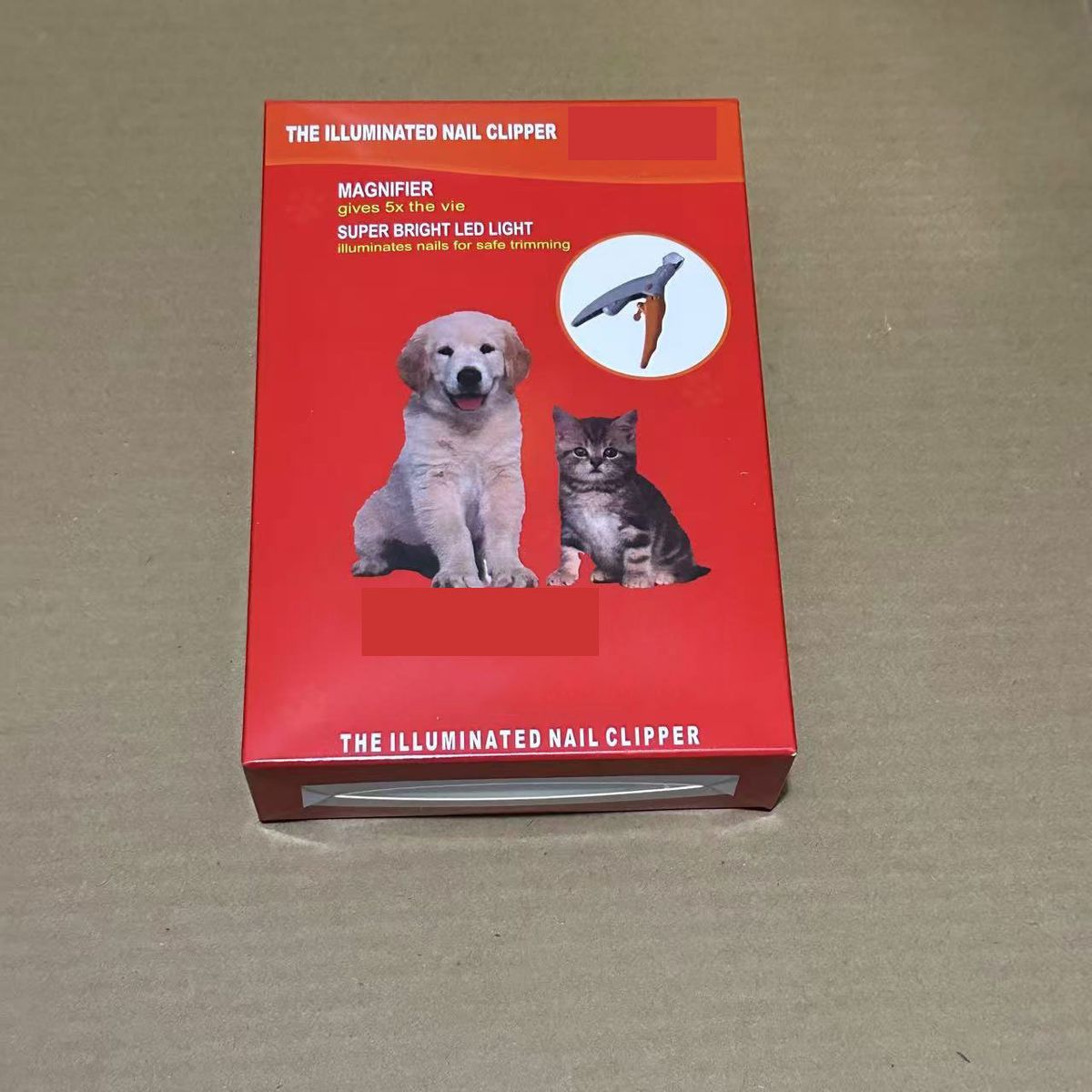 LED-beleuchtete Nagelknipser, Reinigungsschere, Pflege, leuchtende Nagelzange, Haustier-Katzen-Hundezubehör_voghion.com