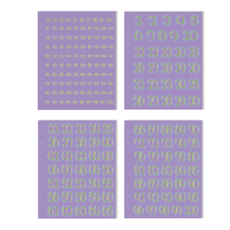 100 Envelope Challenge Binder - A5 PU Leather Savings Tracker With 4 Grid Inserts & Stickers, Motivational Budget Planner For Couples & Individuals_voghion.com