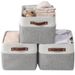 Large Fabric Storage Bins With Handles - Foldable Closet Organizer For Toys Clothes & Home Decor (Nursery Wardrobe Multi-Purpose Heavy-Duty Canvas)_voghion.com