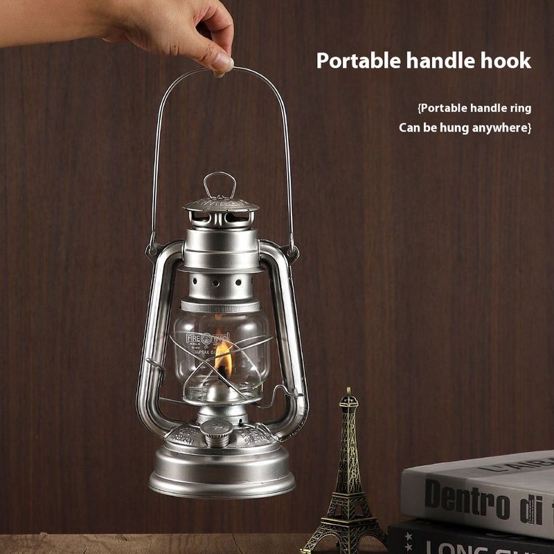 Lanterna da campeggio portatile all'aperto, stile antico, a cherosene, 276, versione tedesca, lampada da fuoco, atmosfera da campeggio_voghion.com