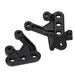 Universal Motorcycle Foot Pegs - Aluminum Alloy Replacement Parts For Enhanced Comfort & Durability (Black, 12x12x5cm)_voghion.com