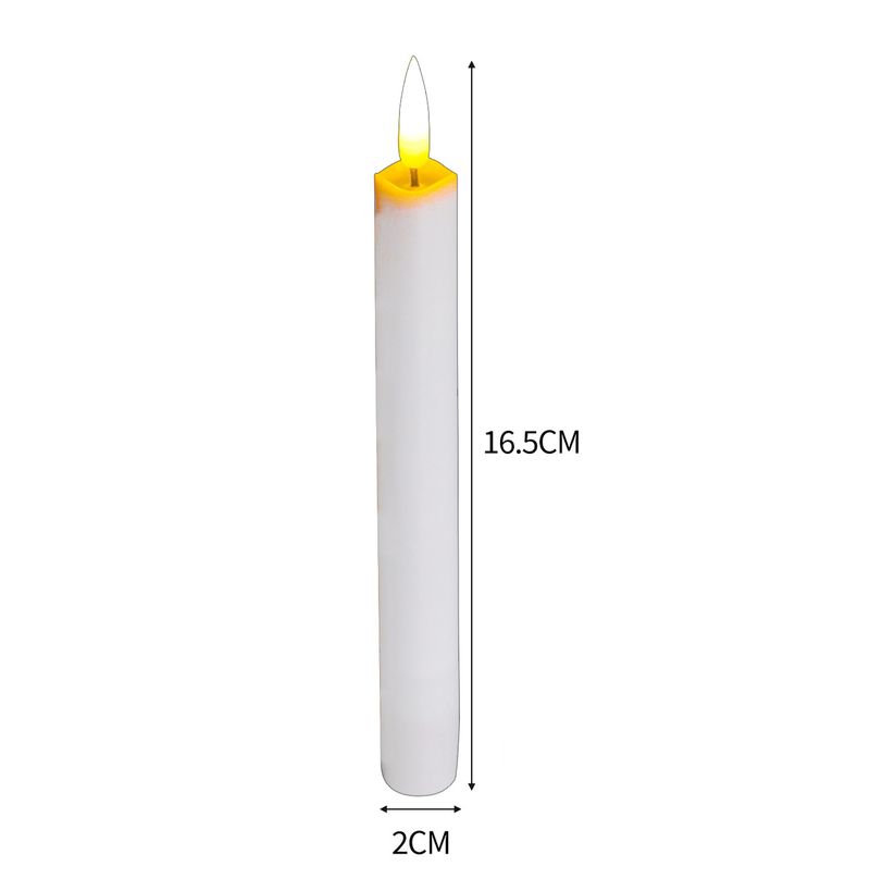 Kerzenlicht, langer Stab, Wachs, Weihnachten, Hochzeit, Party, Festival, Atmosphäre, Innendekoration, elektronische Fernbedienung, Kerzenlicht_voghion.com