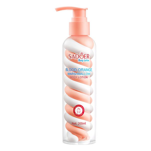 SADOER Blutorangen-Marshmallow-Körperlotion, 200 ml, Niacinamid, Avocado-Frucht-Körperlotion_voghion.com