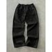 Herrenbekleidung Stylische Freizeithosen für Herren - Loose Fit Streetwear Joggers für Frühling & Herbst - Bequeme Polyesterhose in Schwarz, Grau, Pink_voghion.com