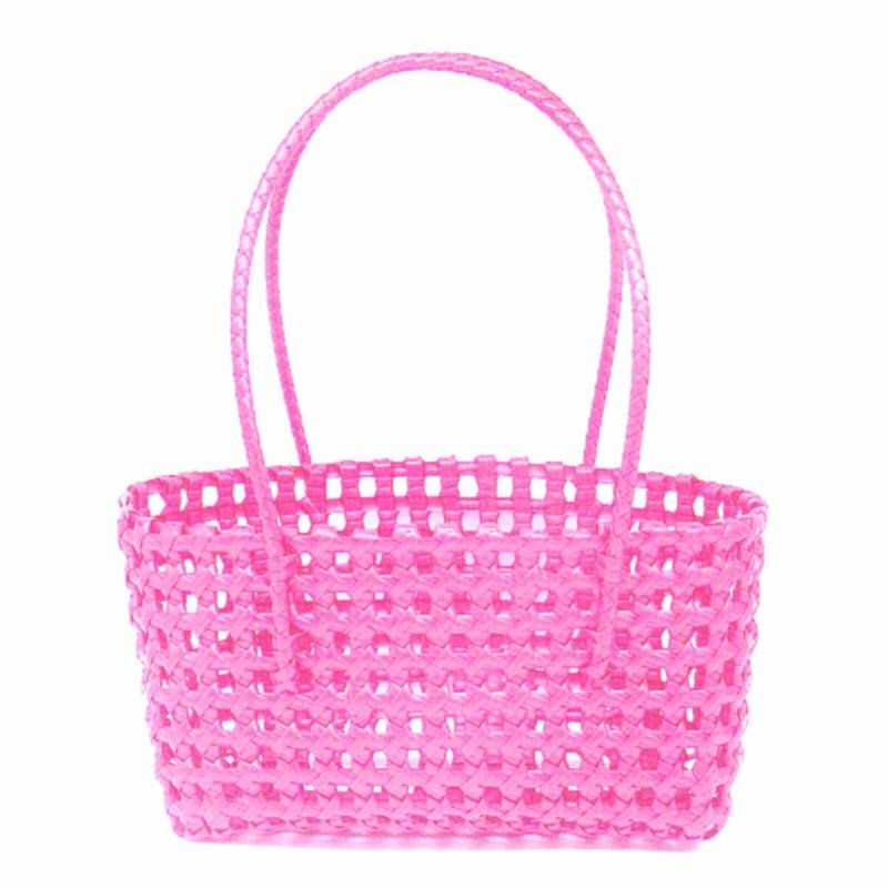 Borsa a tracolla da spiaggia e da viaggio per donna, in stile coreano, con nuovo materiale in plastica intrecciata, stile trendy_voghion.com