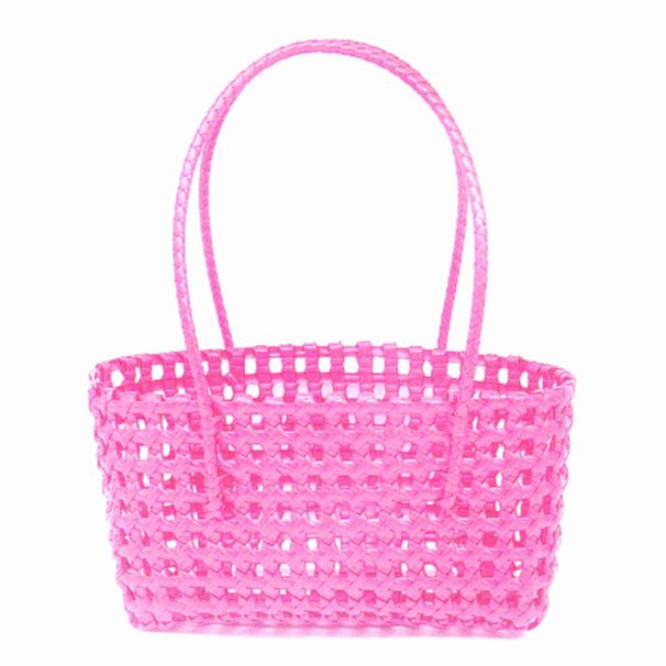 Borsa a tracolla da spiaggia e da viaggio per donna, in stile coreano, con nuovo materiale in plastica intrecciata, stile trendy_voghion.com