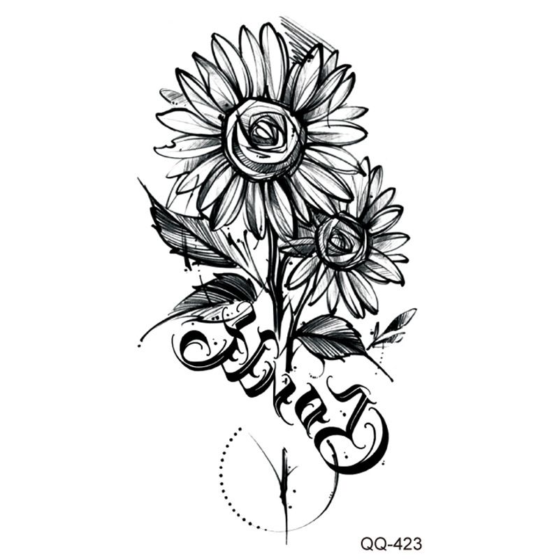 Q 401-440 Lille friskvandtæt tatoveringsmærkesæt til enhver kombination_voghion.com