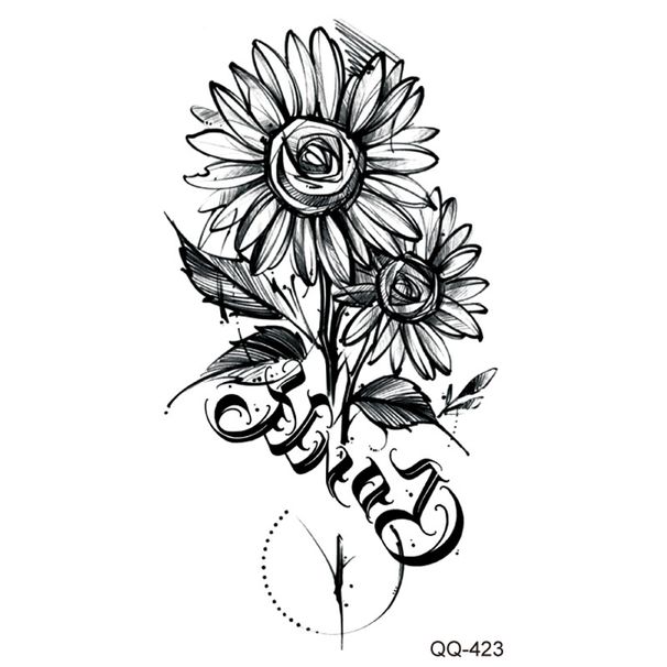 Q 401-440 Lille friskvandtæt tatoveringsmærkesæt til enhver kombination_voghion.com