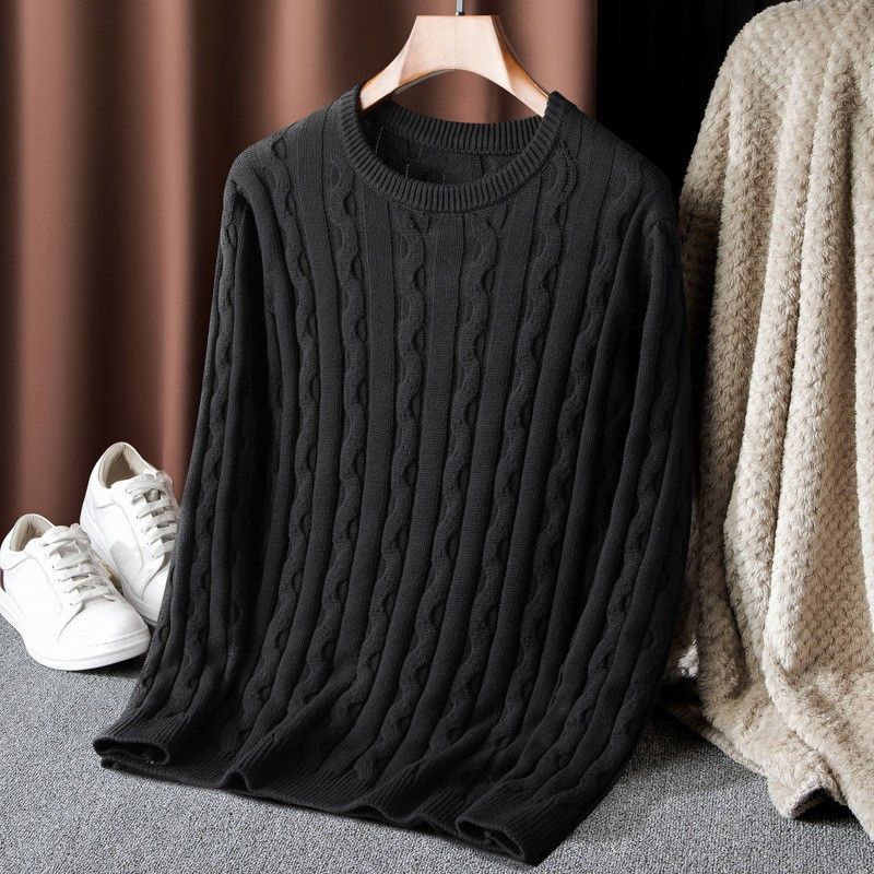 Abbigliamento maschile autunno casual grandi dimensioni maglione uomo pullover manica lunga moda urbano girocollo maglione uomo_voghion.com