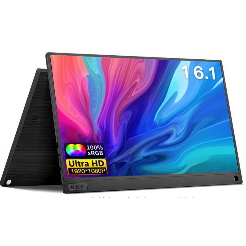 16.1inch Portable Monitor For Switch/PS5, Mobile Phone, Laptop, Direct Connection External Secondary Screen_voghion.com