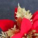 Decorazioni natalizie 2023 Fiore di Natale Hong Kong amore oro e argento rosso fiore artificiale a tre strati ornamenti per alberi di Natale tiro Strada_voghion.com