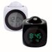 Innovative Talking Alarm Clock LCD Projection Digital Thermometer Snooze LED Display Compact Design Home Garden_voghion.com