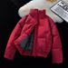 Men's Vintage Short Puffer Jacket - Winter Stand Collar Coat, Cleanfit Style, Thickened Quilted Outerwear_voghion.com