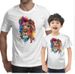 2024 New Cartoon Cute Parent Child Wear Pattern Women's Printed T Shirt Short Sleeve_voghion.com