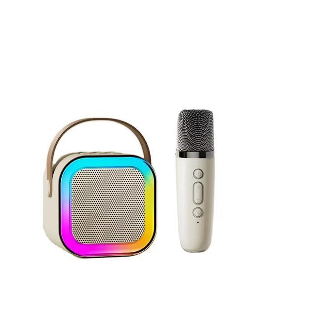 Portable Speakers K12 Bluetooth Speaker Microphone Integrated Speaker Microphone Mini Wireless Children's Karaoke Bluetooth Speaker_voghion.com