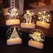 3D LED Christmas Night Light Decorations - Santa, Snowman, Reindeer, Tree, Bell, Snowflake & House Shapes For Holiday Home Decor_voghion.com