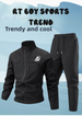 New Soft Shell Jacket Long Pants Windbreaker Stand Collar Autumn Winter Casual Men's Windproof Breathable Fleece Suit_voghion.com