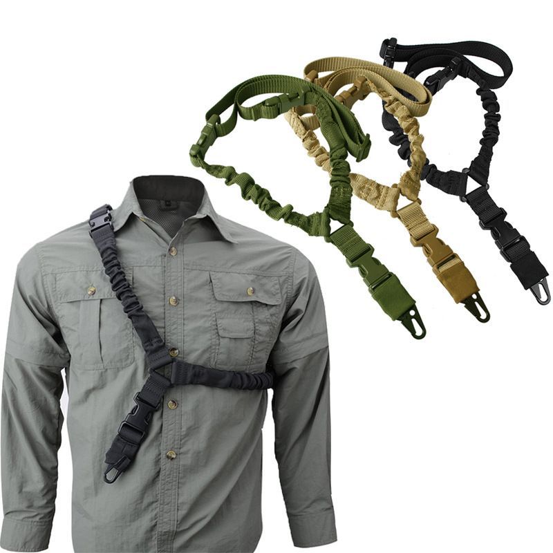 Shot Hunting Accessories Gear Tactical Single Point Gun Sg Shoulder Strap Rifle Rope Belt with Metal Buckle_voghion.com