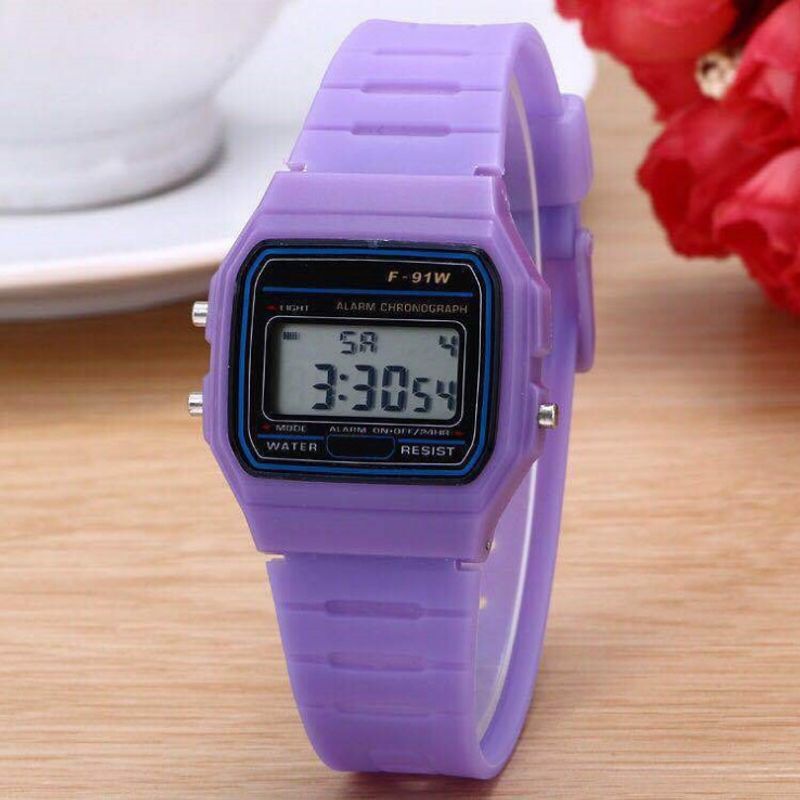 Dameshorloges Led elektronisch horloge Stalen band horloge Multifunctioneel horloge_voghion.com