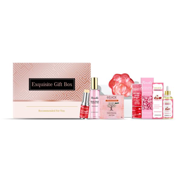 Gift Box Moisturizing Facial Skin, Moisturizing, Shining, And Caring For Daily Skincare Products Set_voghion.com