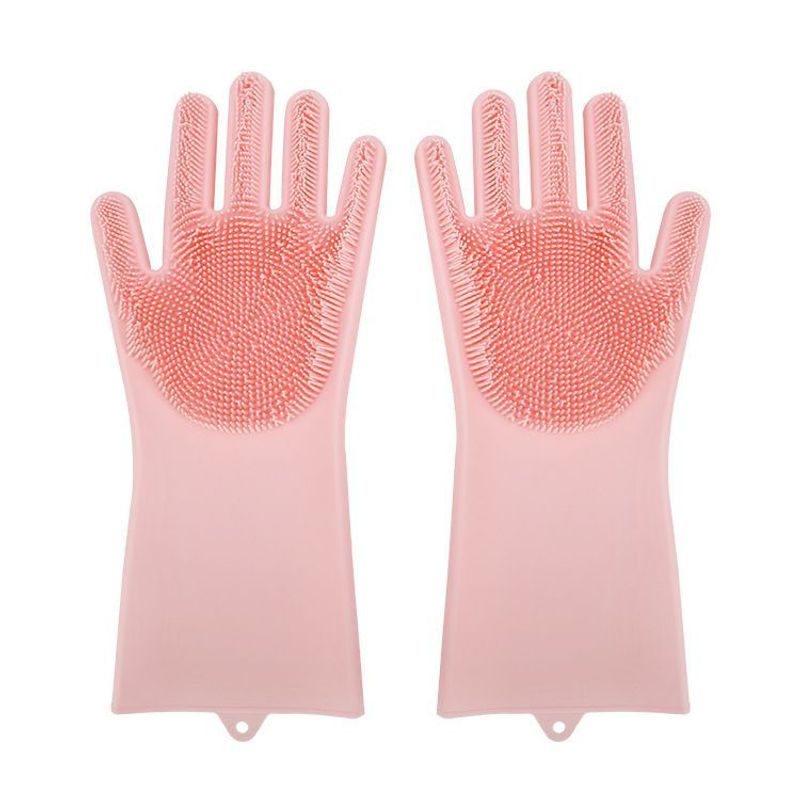 【Burr Gloves】Kitchen Dishwashing Gloves Thickened Multi-functional Silicone Durable Household Cleaning Artifact For_voghion.com