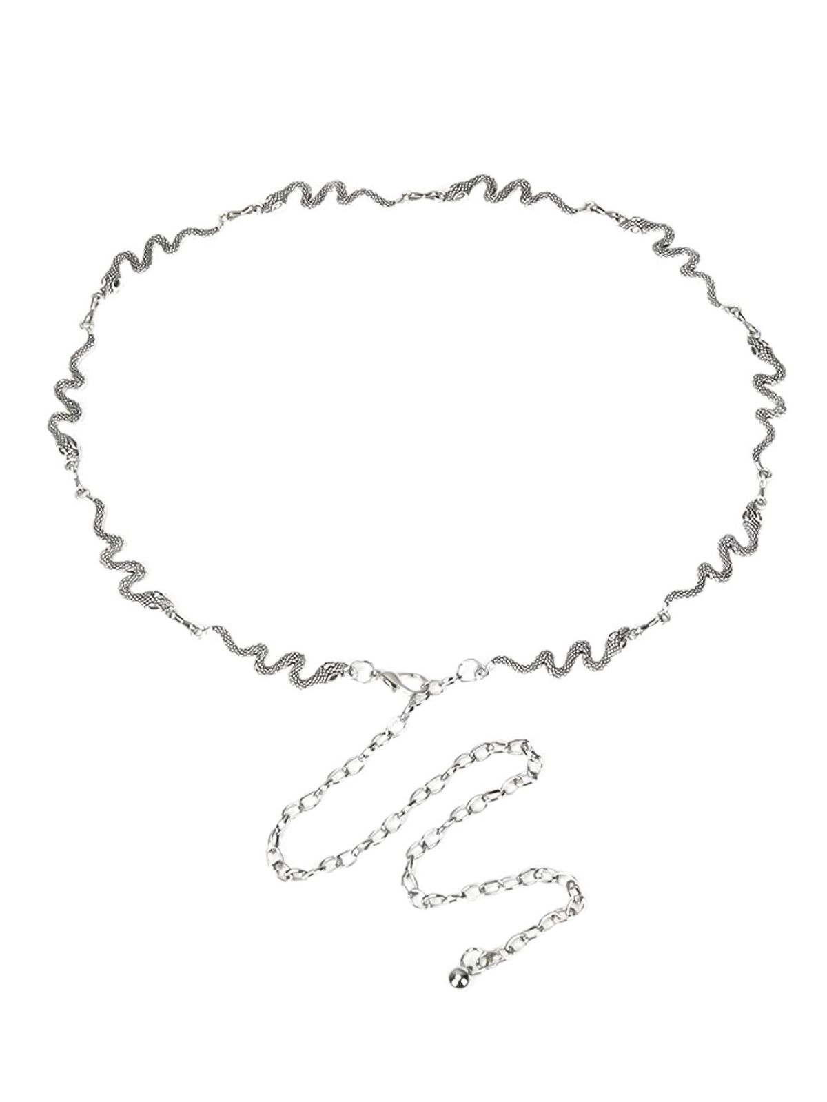 Metal Women's Fashion Versatile Slim Waist Chain Clothing Accessory_voghion.com