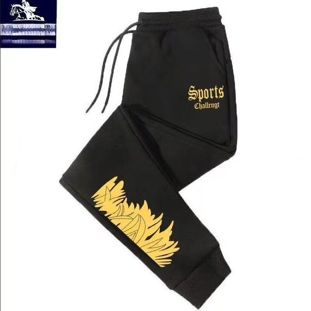 Elastic Legend Paul Herbst-Winter-Herrenhose mit Fleecefutter, lässig, sportlich, verdickt, warm, locker, fusselfrei_voghion.com