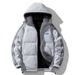 Men's clothing thick warm hooded lamb wool loose car logo padded coat_voghion.com