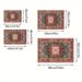 Handwoven Moroccan Style Bohemian Rug - Vintage Persian Design, Soft Polyester Pile, Non-Slip Floor Carpet For Living Room & Bedroom_voghion.com