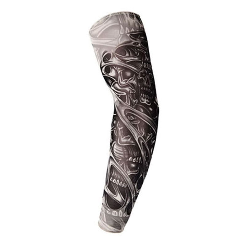 XinWq Unisex Elastyczny UV Ochrona Cycg Outdoor Slip On Tattoo Arm Sleeve_voghion.com