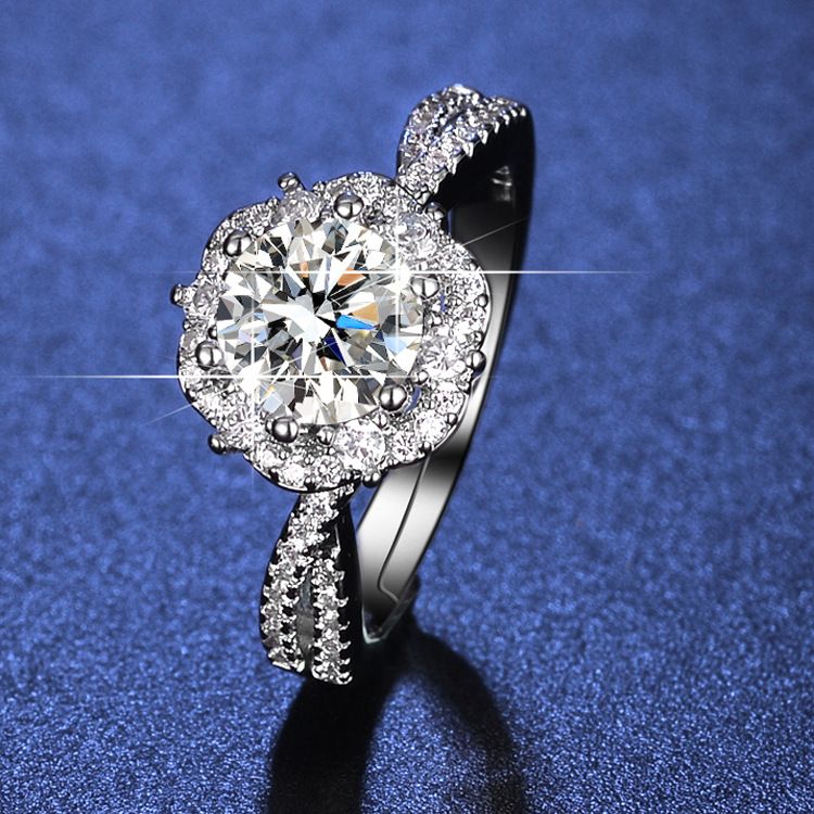 Vente chaude mode bouche ouverte conception micro incrusté de diamant bouton mur fleur de prunier_voghion.com