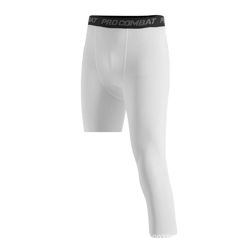 Leggings sportivi, pantaloni da corsa fitness da uomo americani, leggings da basket a sette punti PRO ad asciugatura rapida_voghion.com